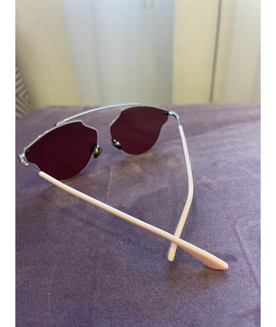 CHRISTIAN DIOR PRE-OWNED Золотые солнцезащитные очки, фото 2