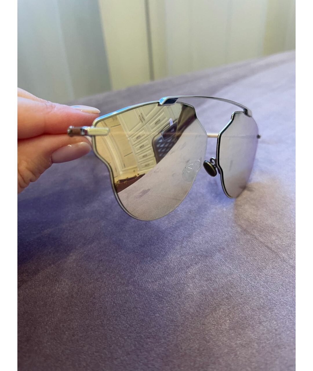 CHRISTIAN DIOR PRE-OWNED Золотые солнцезащитные очки, фото 3