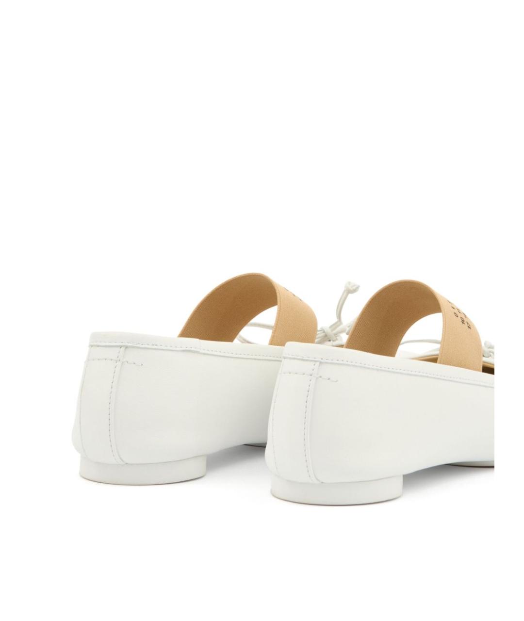 MM6 MAISON MARGIELA Белые кожаные балетки, фото 5