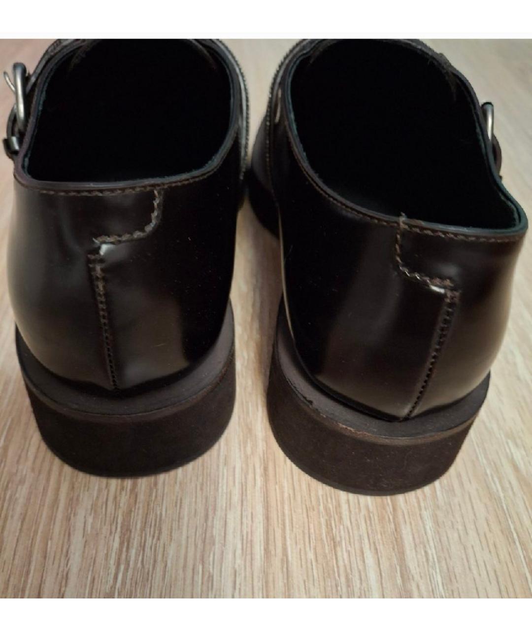 BRUNELLO CUCINELLI Коричневые кожаные брогги и оксфорды, фото 4