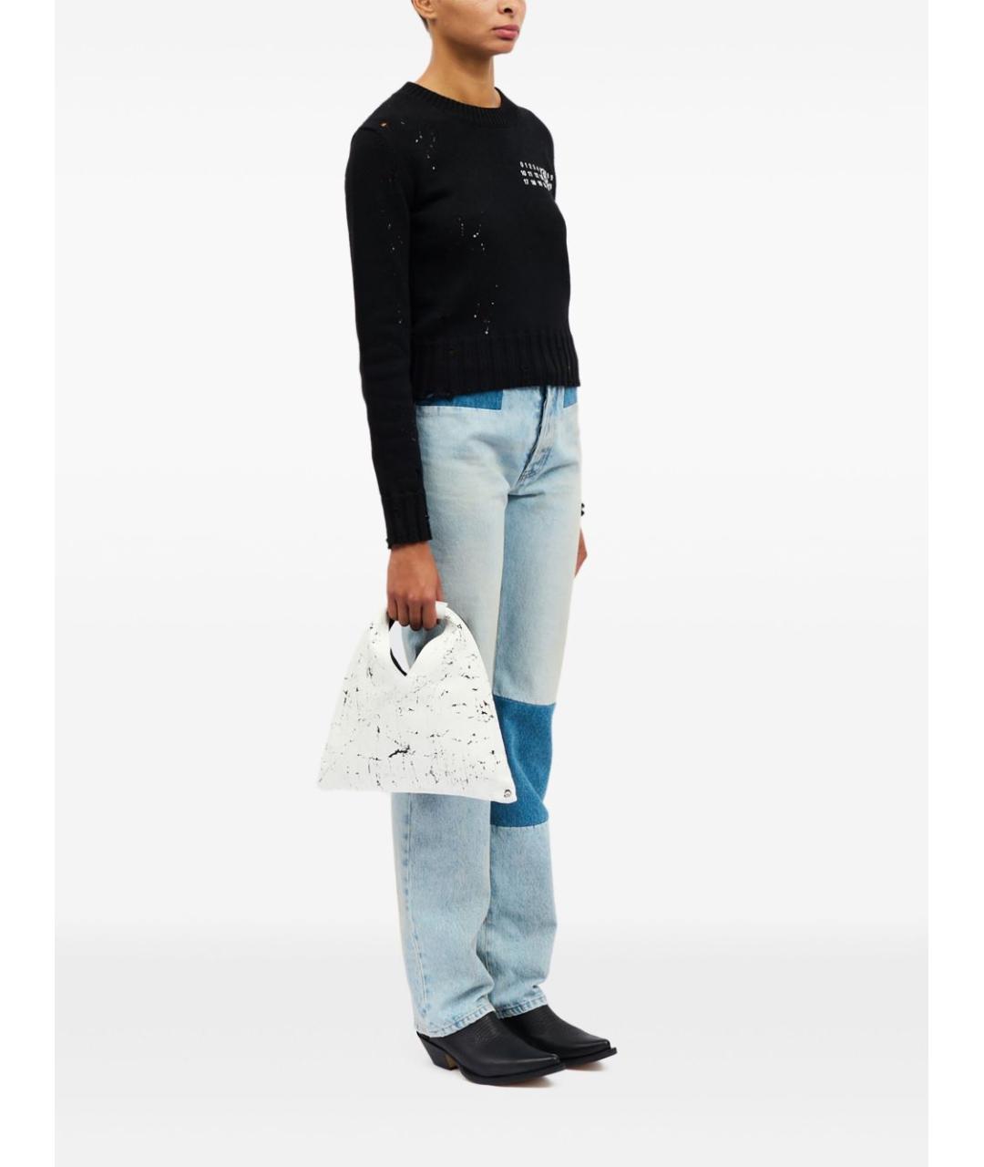 MM6 MAISON MARGIELA Белая кожаная сумка тоут, фото 4