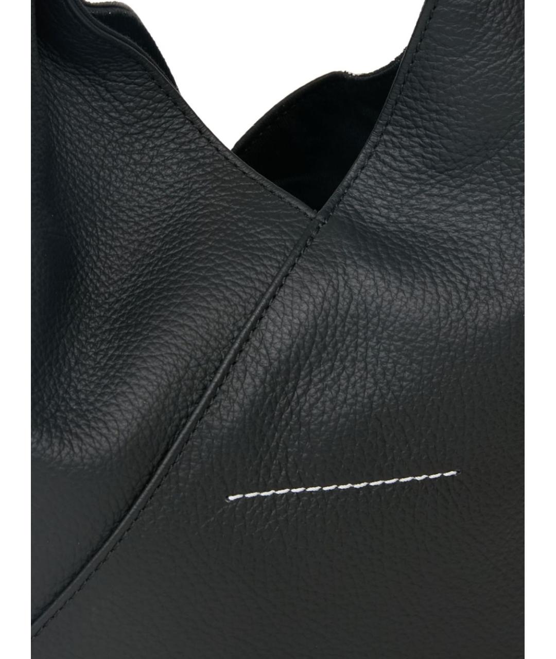 MM6 MAISON MARGIELA Белая кожаная сумка тоут, фото 2