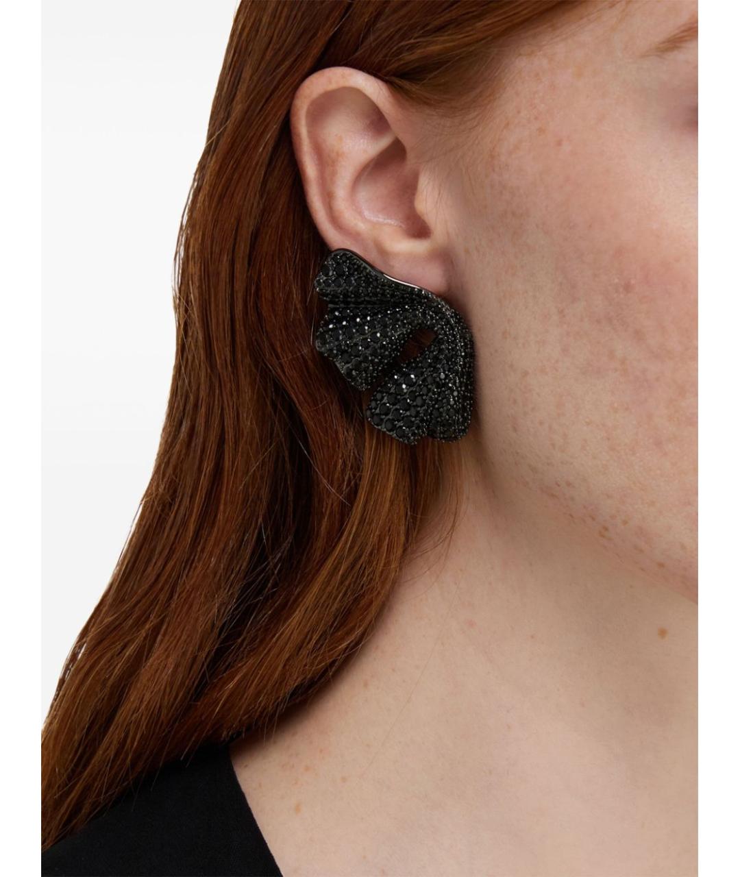 FERRAGAMO Черные серьги, фото 4