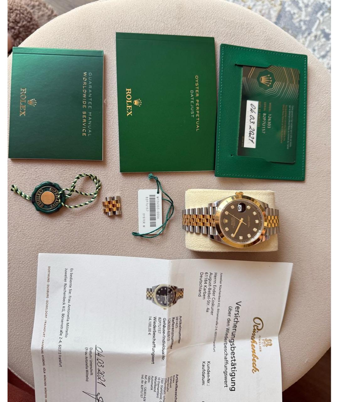 ROLEX Золотые часы из желтого золота, фото 4