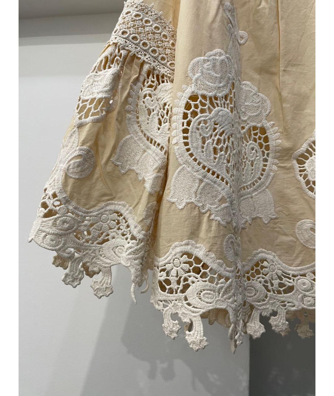 ANNA SUI Бежевая хлопковая блузы, фото 6