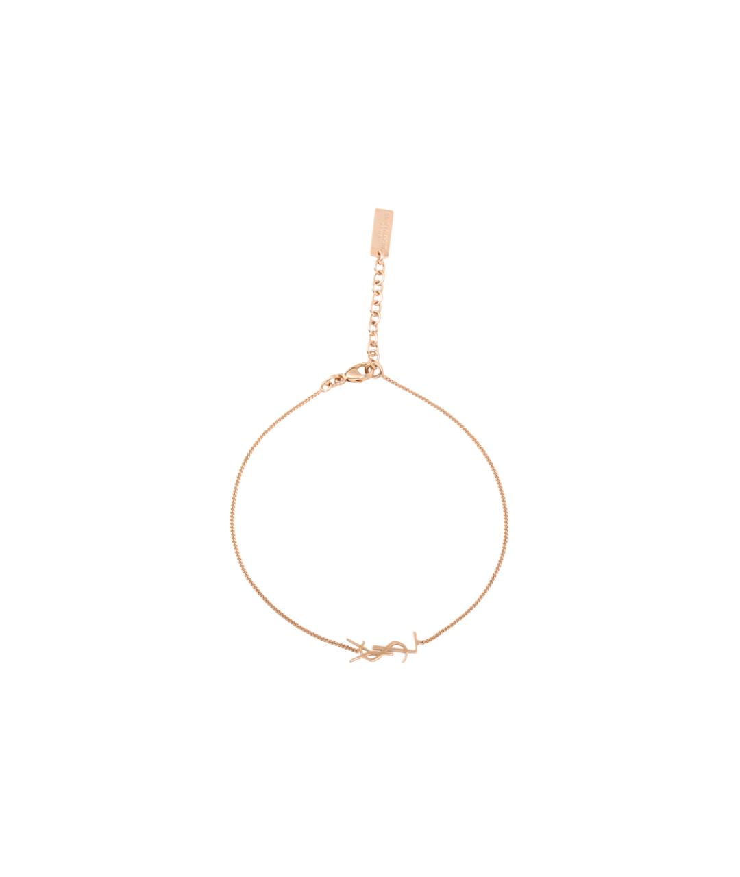 SAINT LAURENT Розовый латунный браслет, фото 1