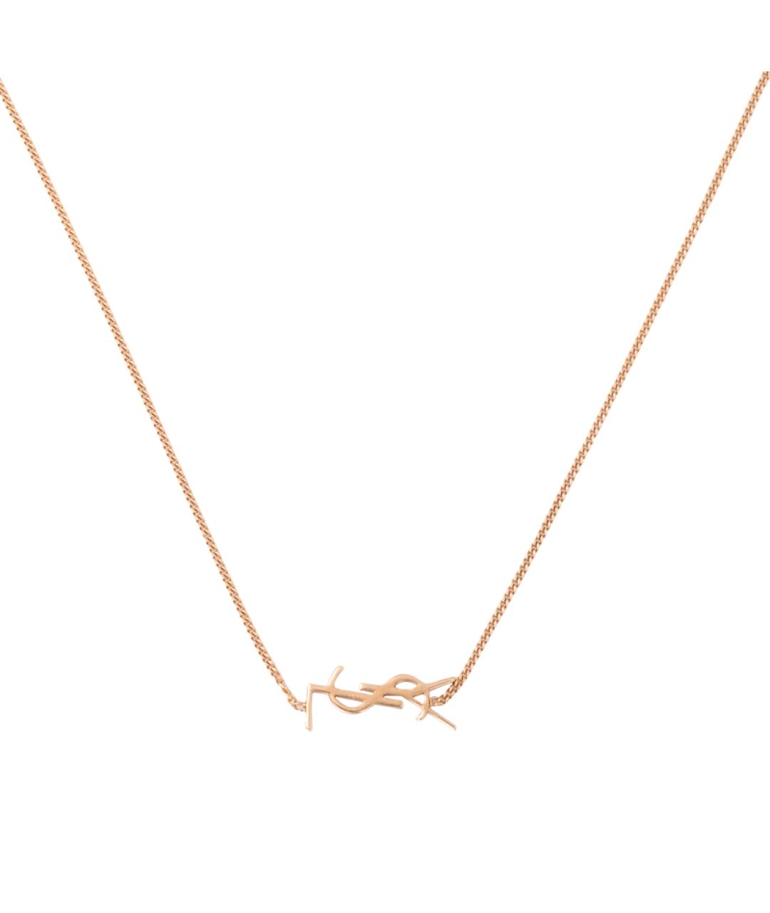 SAINT LAURENT Розовый латунный браслет, фото 2