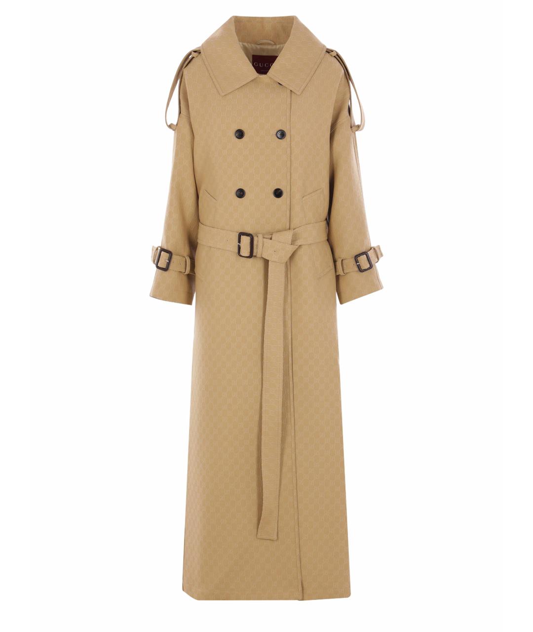 GUCCI Бежевое пальто, фото 1