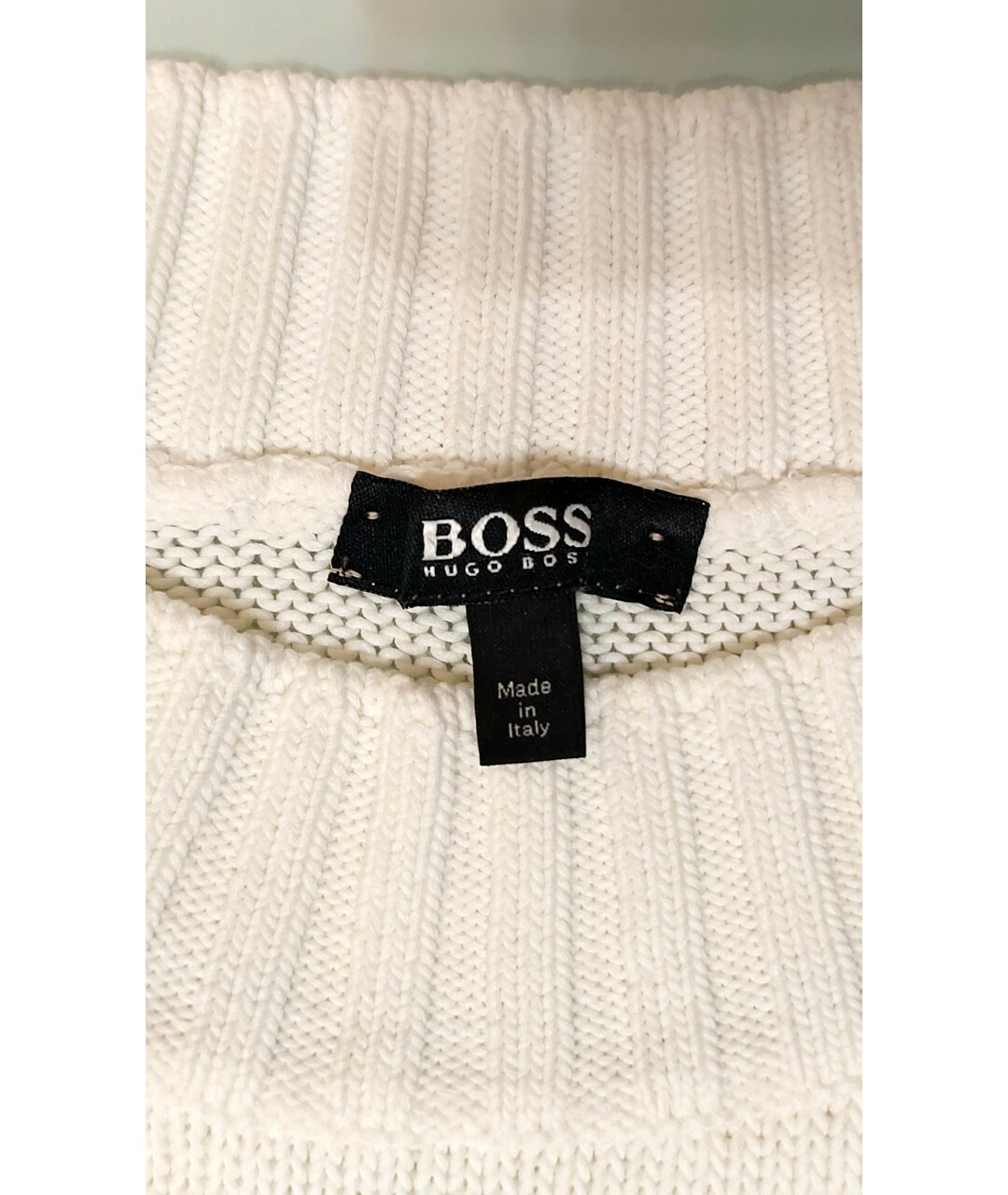 HUGO BOSS Белый джемпер / свитер, фото 3