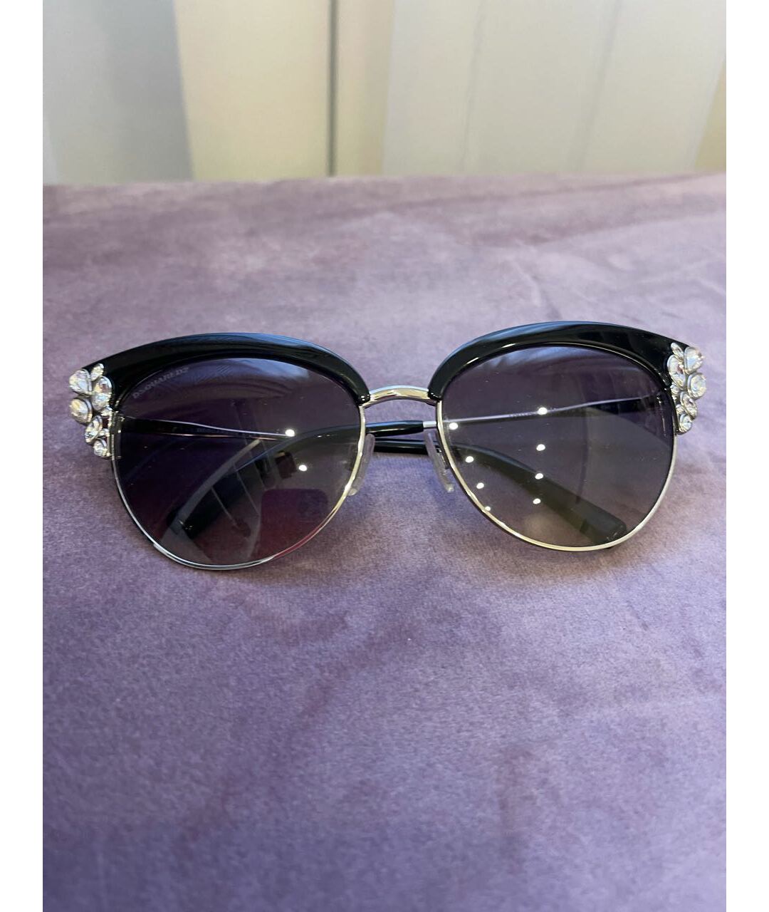 DSQUARED2 Черные пластиковые солнцезащитные очки, фото 5