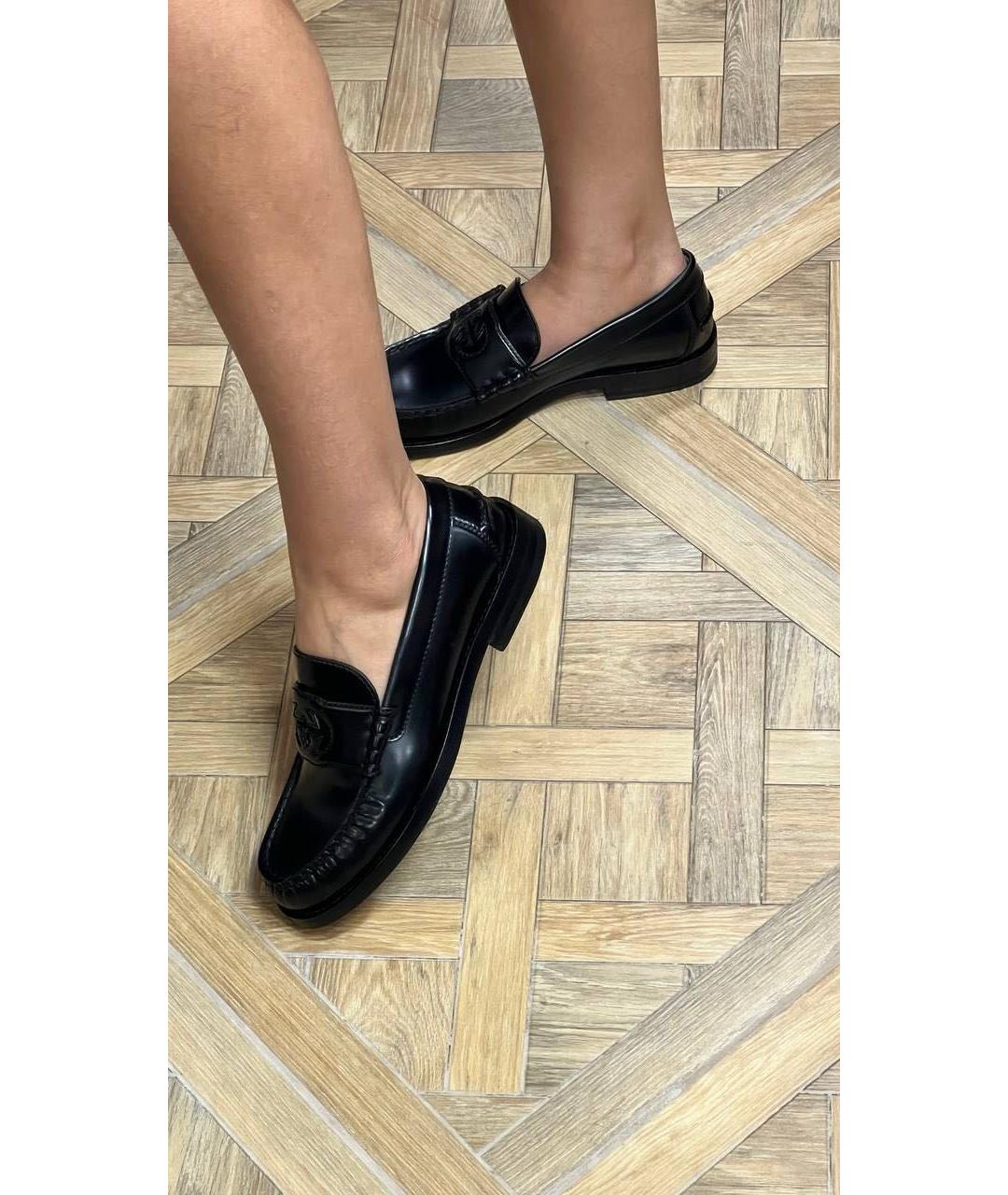 GUCCI Черные кожаные лоферы, фото 7
