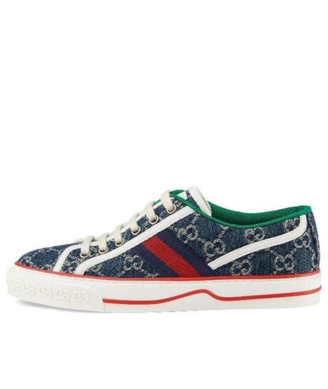 GUCCI Мульти текстильные кеды, фото 3