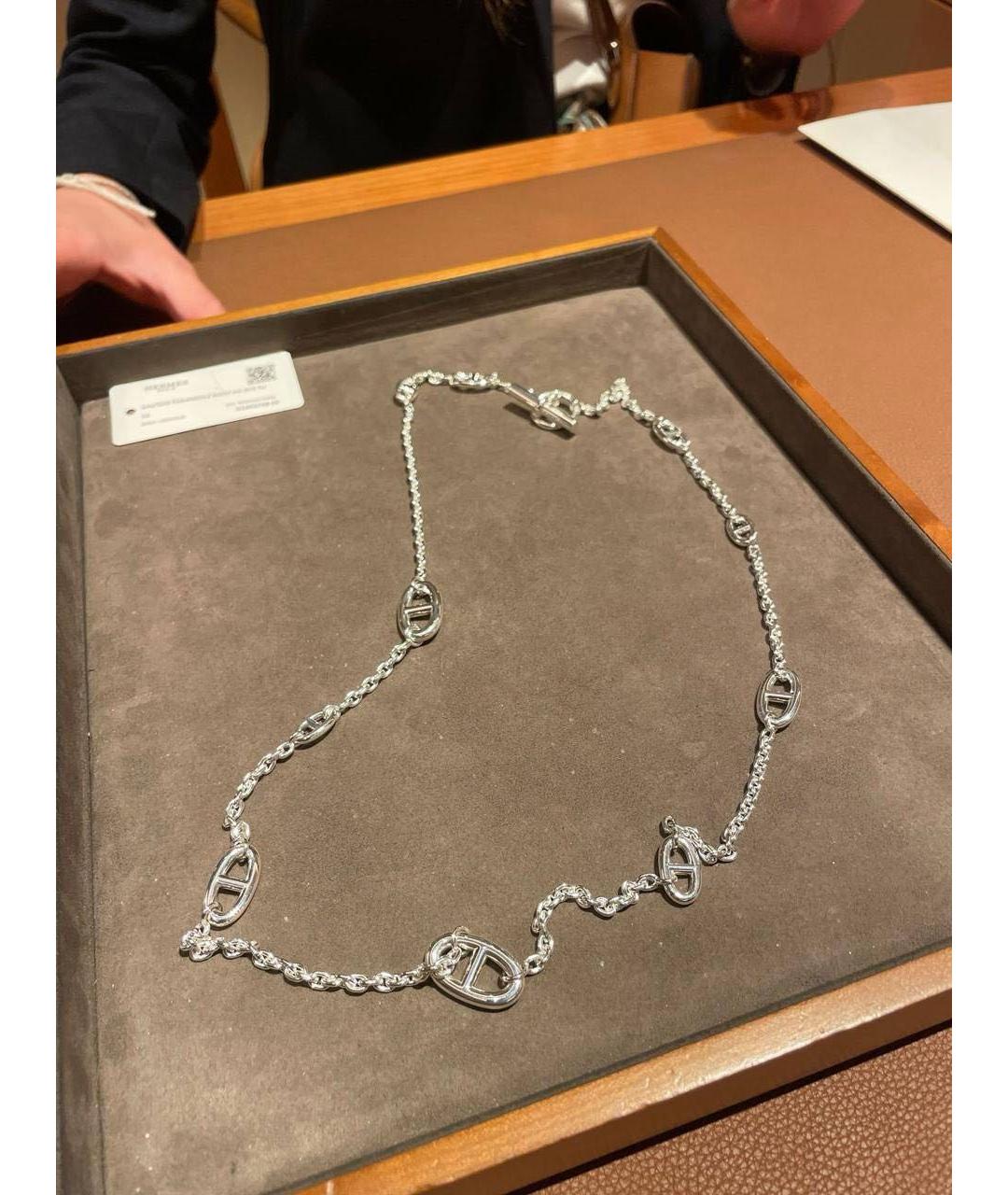 HERMES Серебряная серебряная цепочка, фото 4