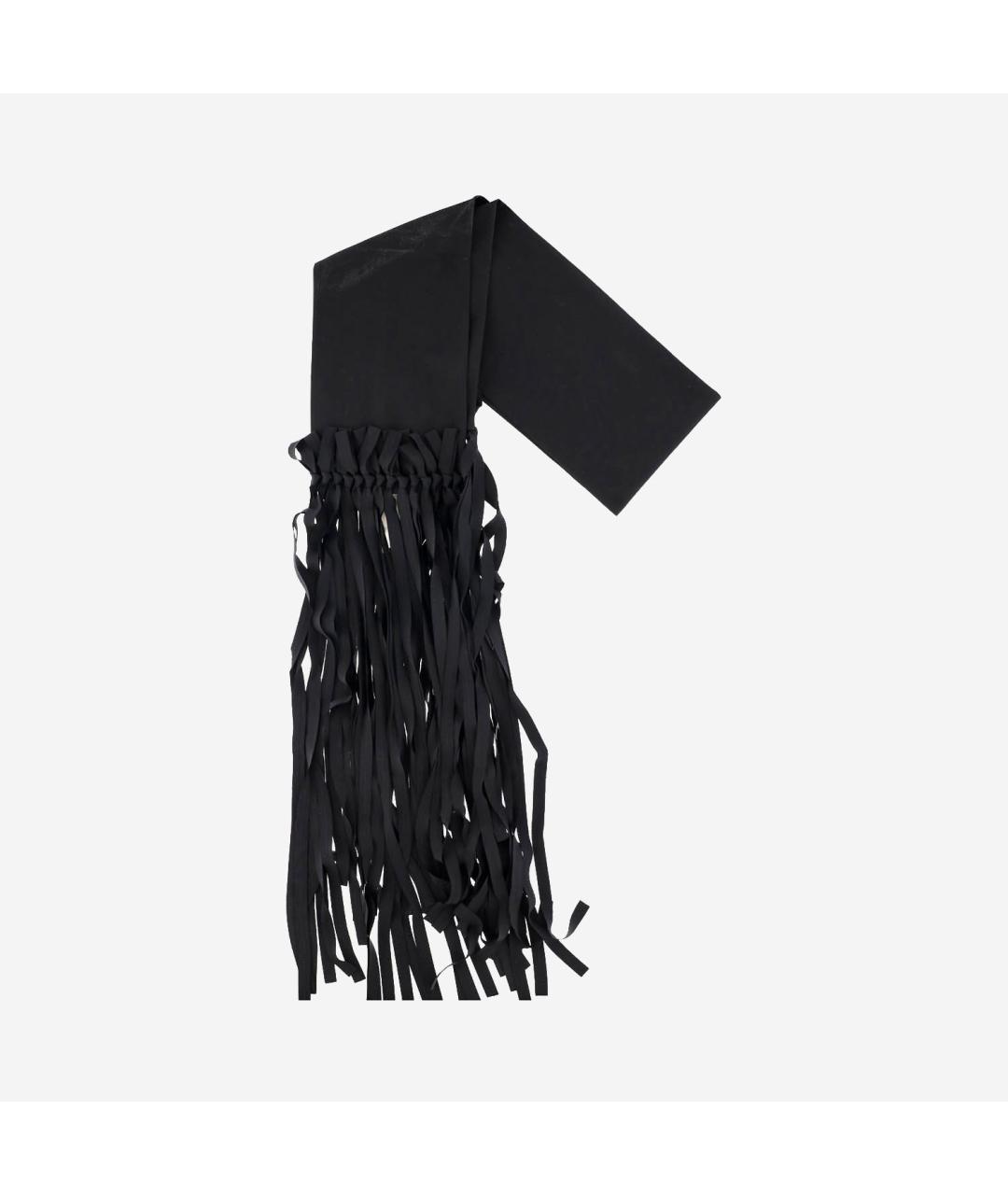 CARVEN Черный шарф, фото 4