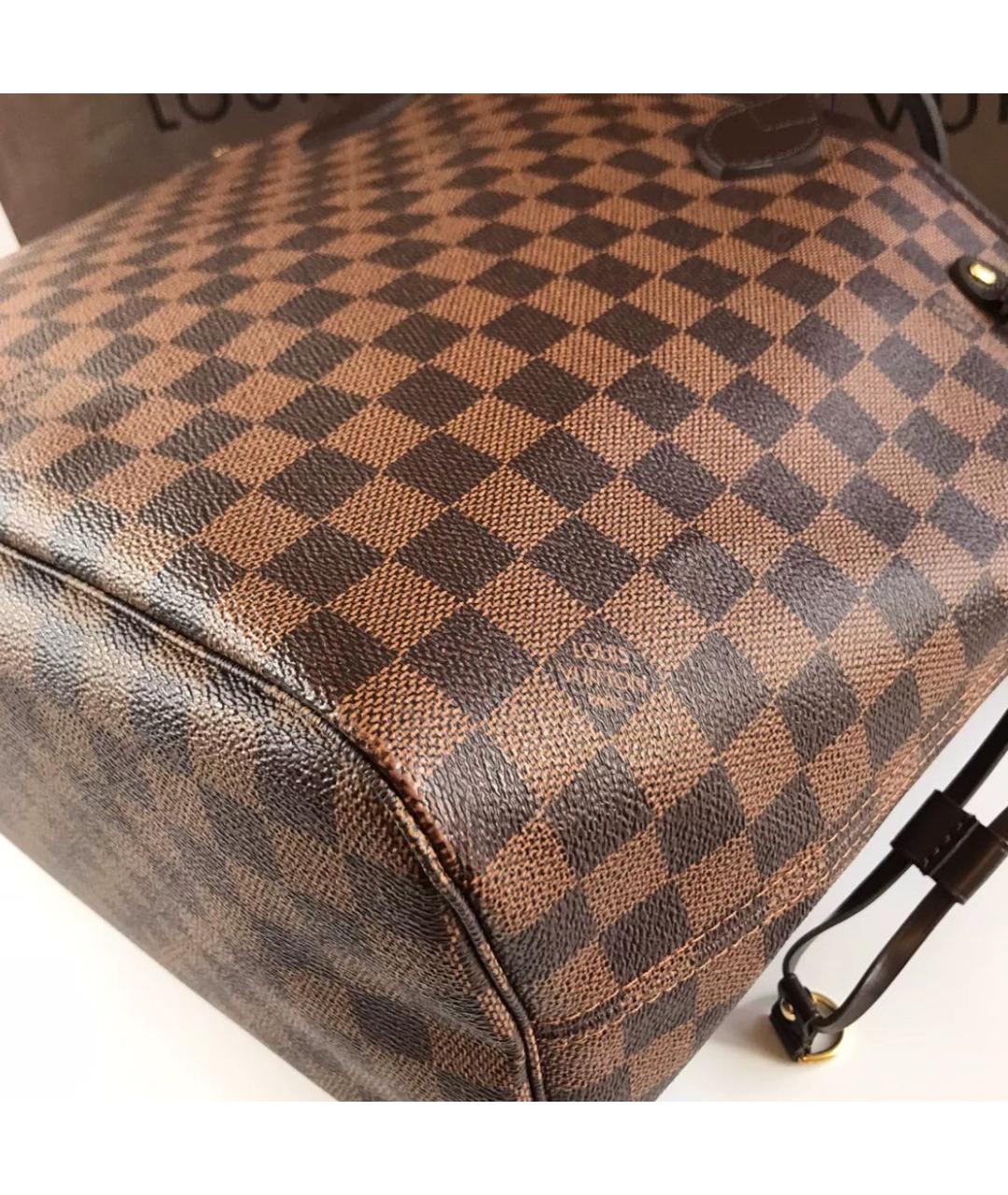 LOUIS VUITTON Коричневая сумка тоут, фото 3