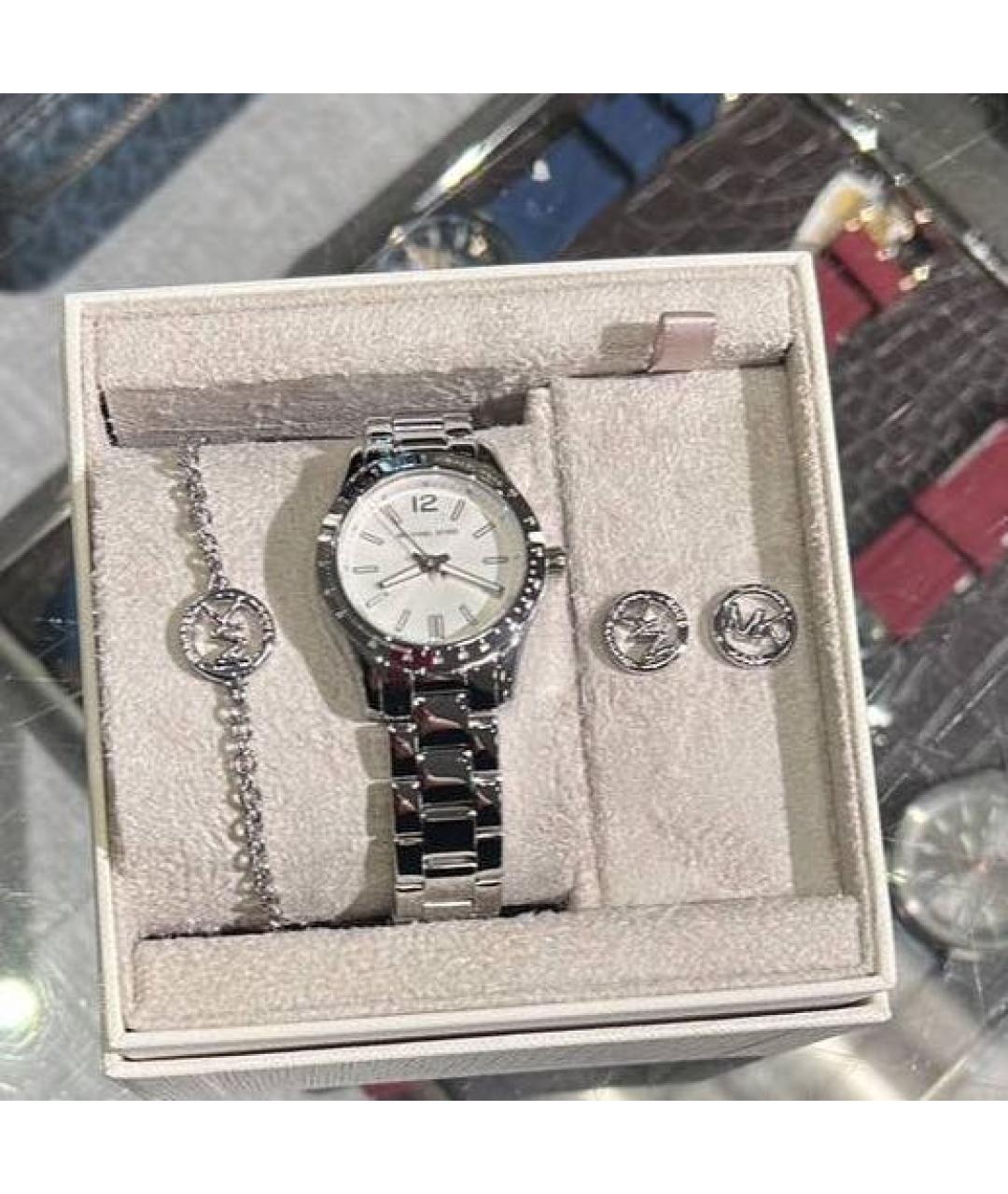 MICHAEL KORS Серебряные металлические часы, фото 2