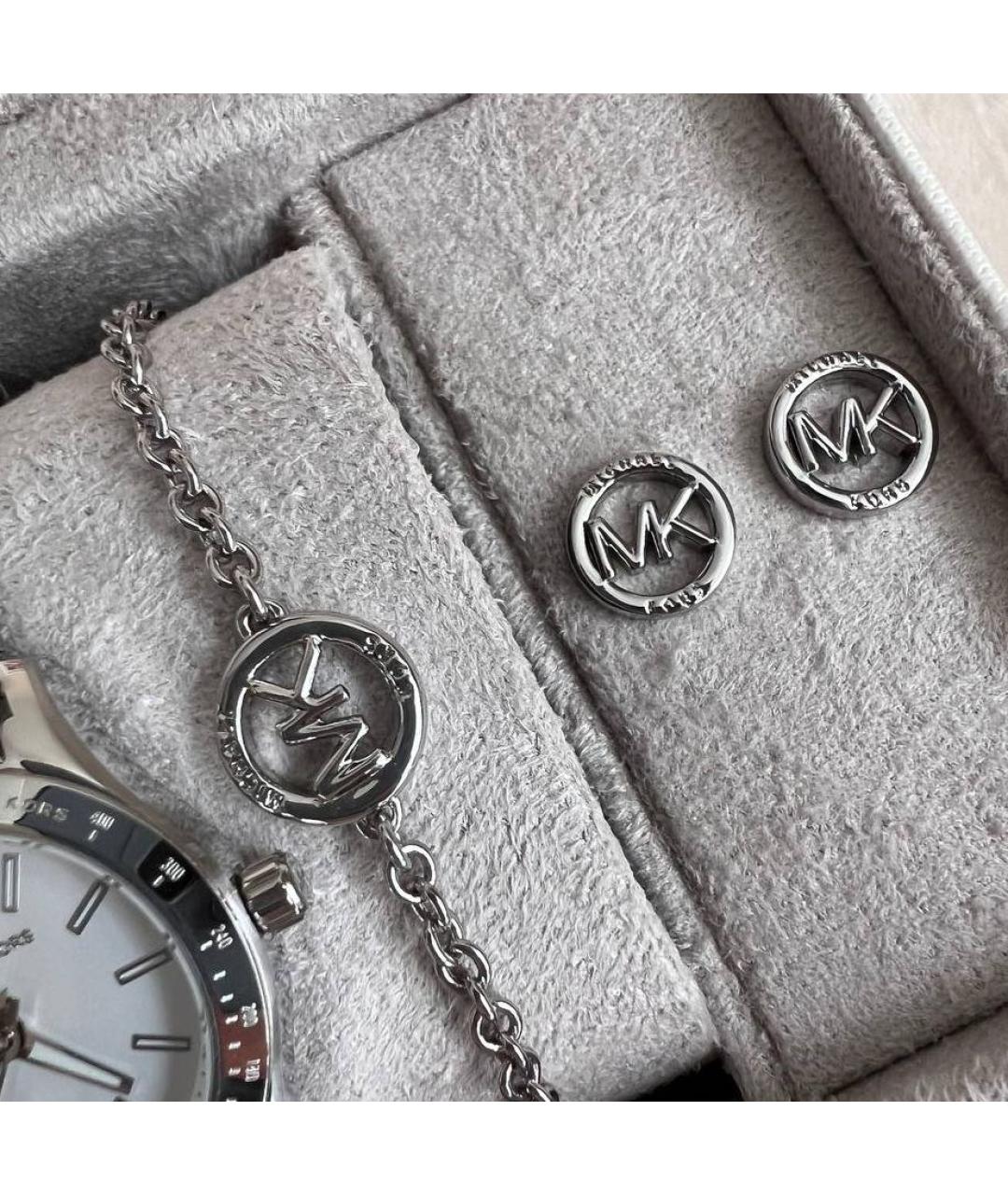 MICHAEL KORS Серебряные металлические часы, фото 4