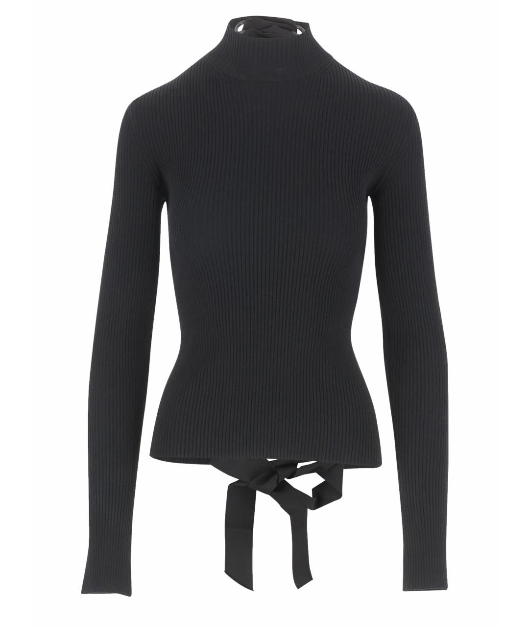 BALENCIAGA Черная вискозная водолазка, фото 1