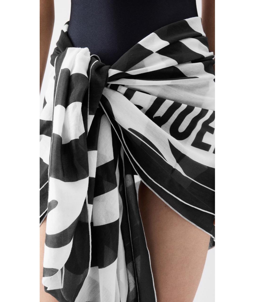 JACQUEMUS Черное хлопковое парео, фото 4
