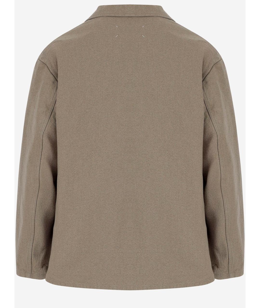 MAISON MARGIELA Бежевая хлопковая куртка, фото 2