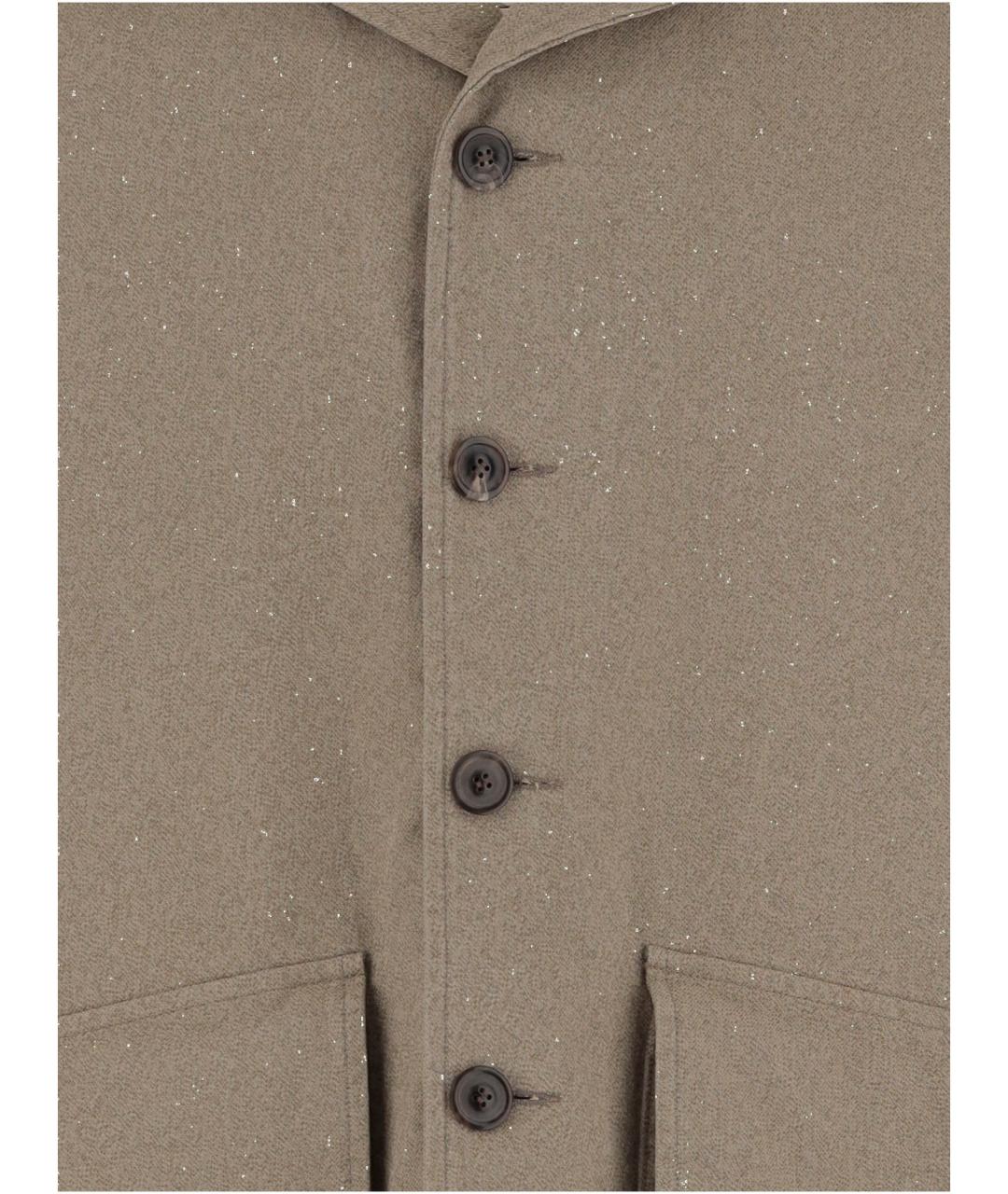 MAISON MARGIELA Бежевая хлопковая куртка, фото 3