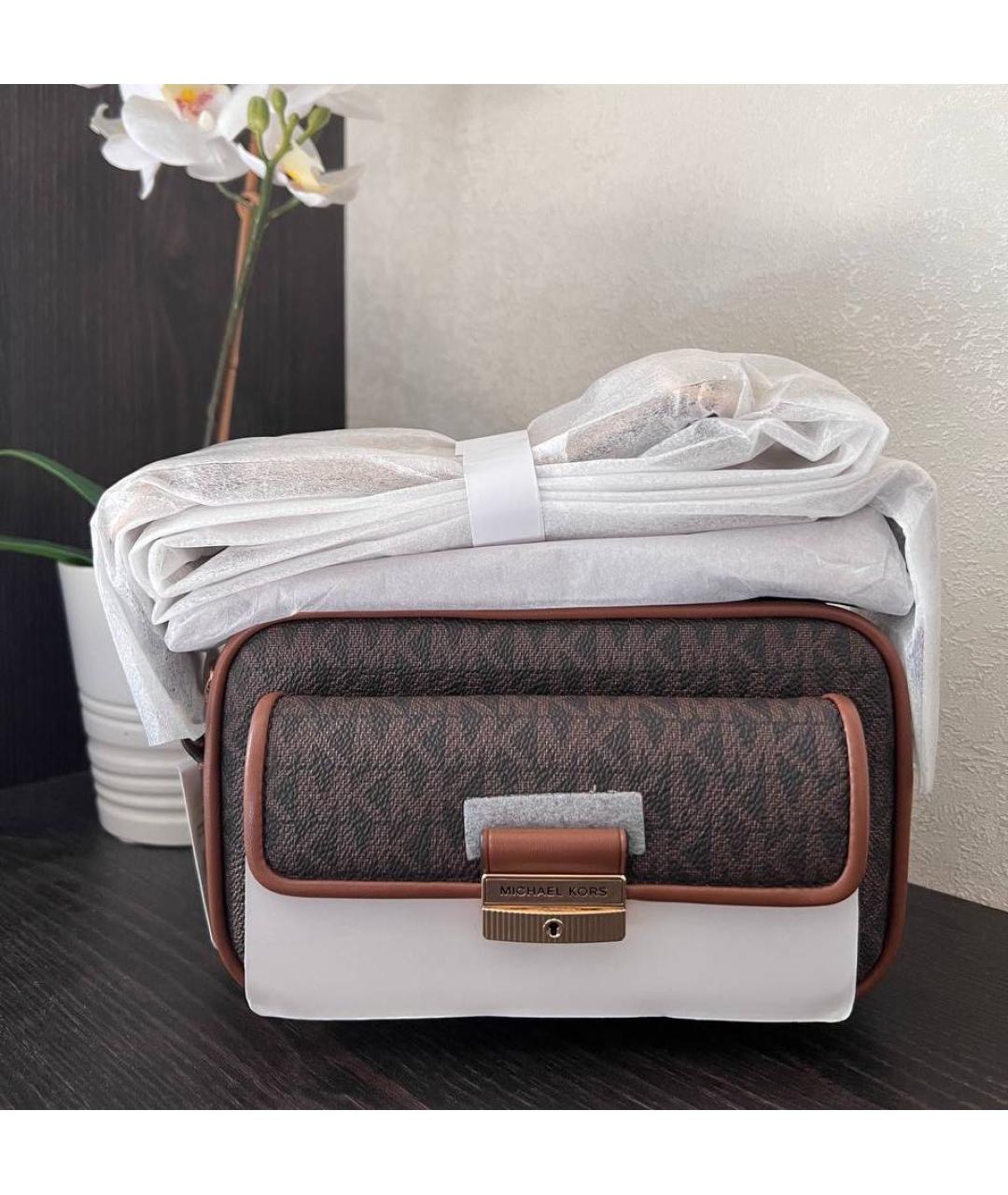 MICHAEL KORS Коричневая сумка через плечо, фото 4