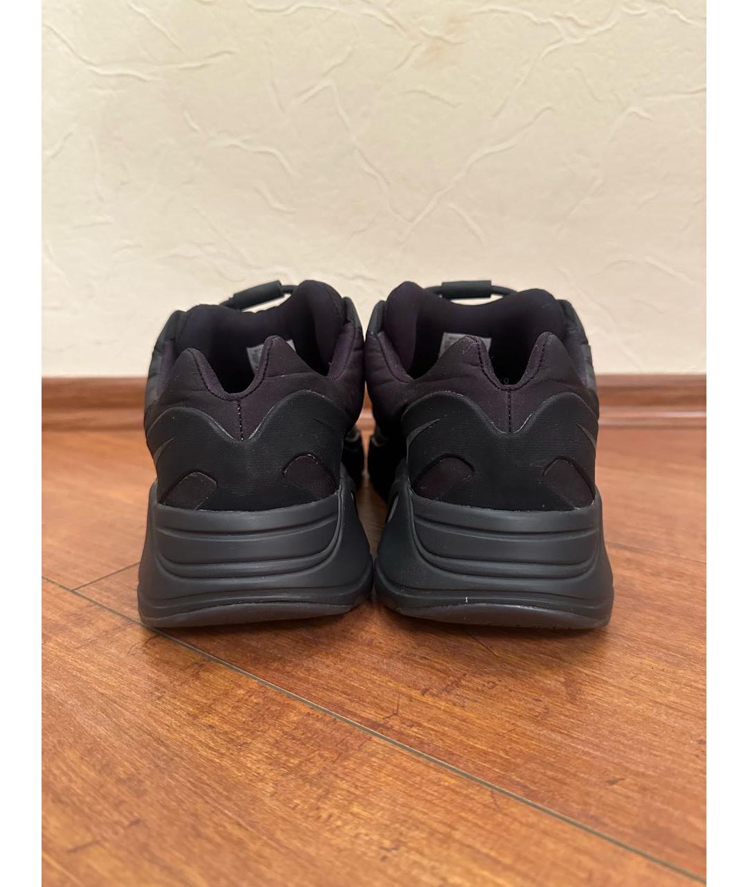 ADIDAS YEEZY Черные текстильные низкие кроссовки / кеды, фото 4