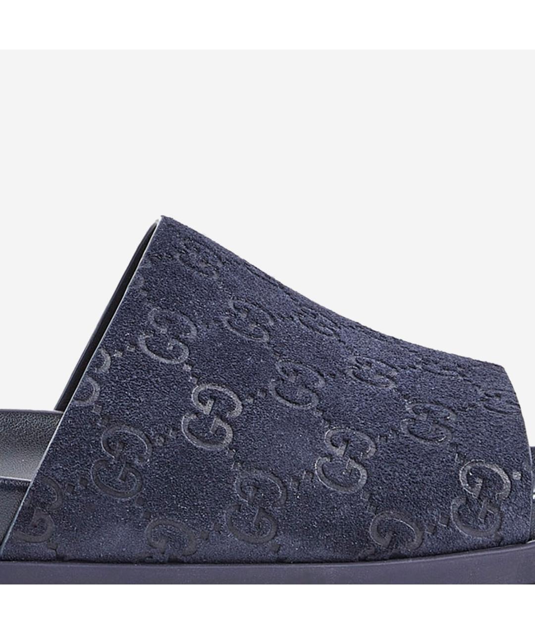 GUCCI Синие шлепанцы, фото 5