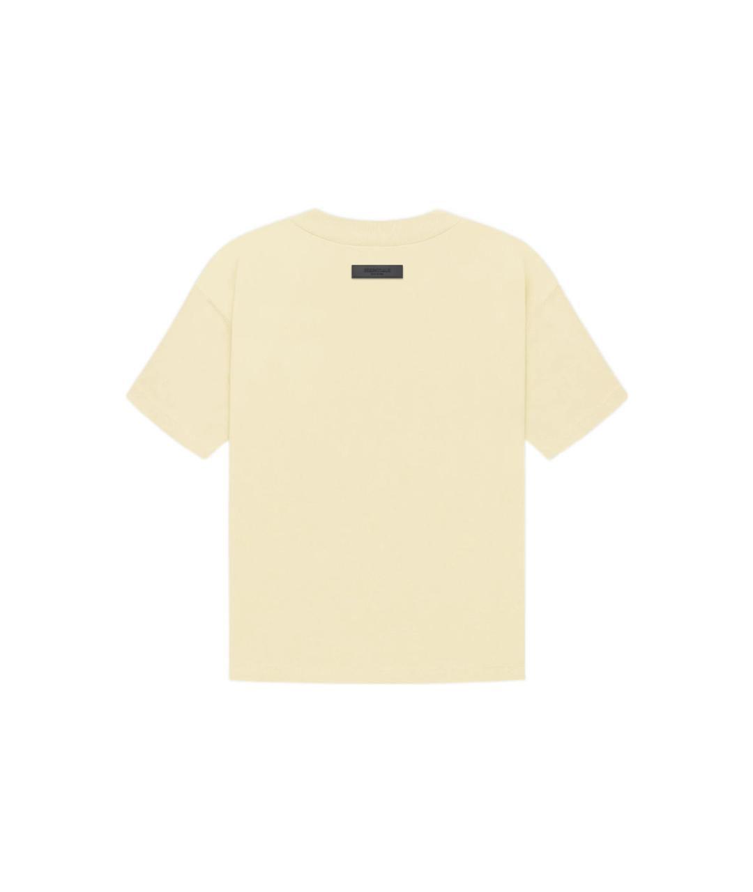 FEAR OF GOD ESSENTIALS Желтая хлопковая футболка, фото 2