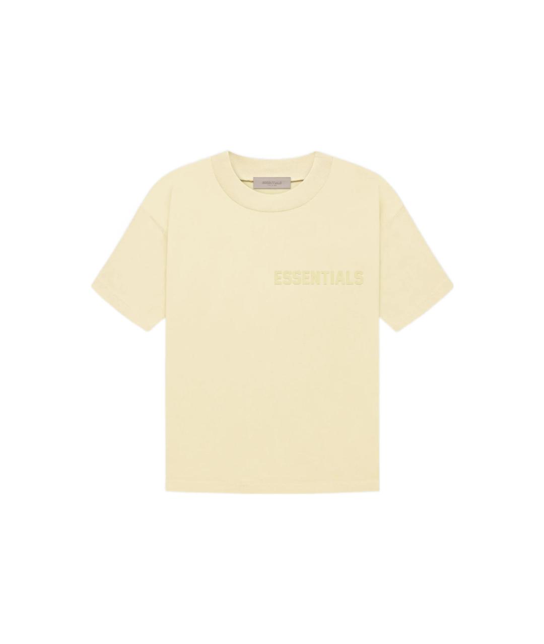 FEAR OF GOD ESSENTIALS Желтая хлопковая футболка, фото 1