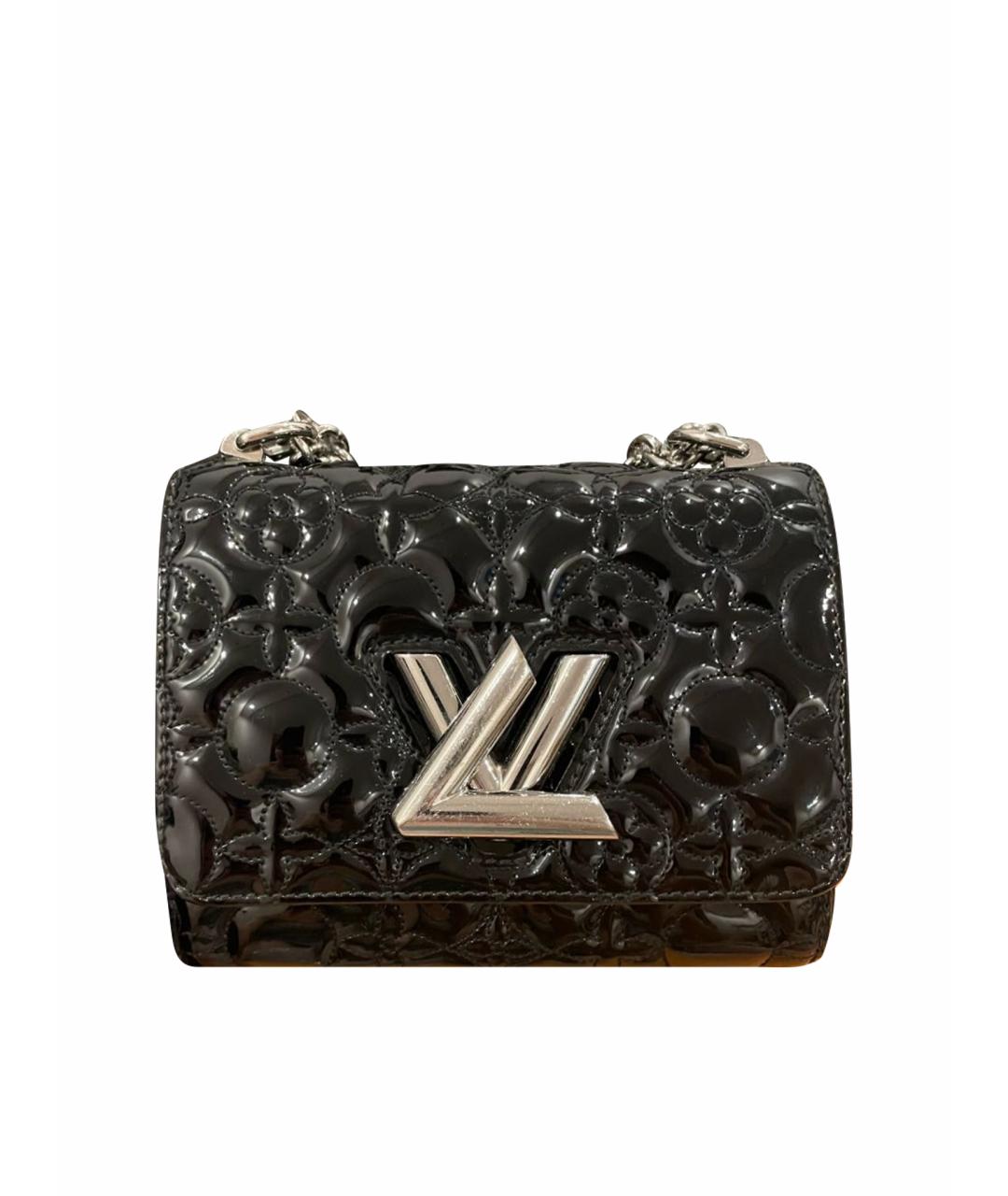 LOUIS VUITTON Черная сумка через плечо из лакированной кожи, фото 1