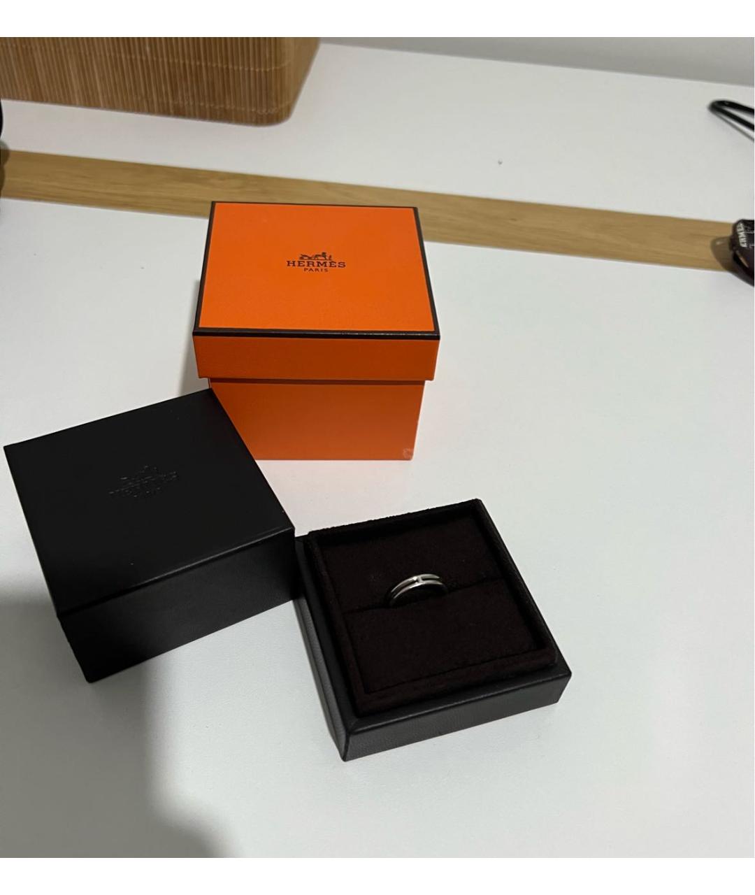 HERMES Кольцо из белого золота, фото 3