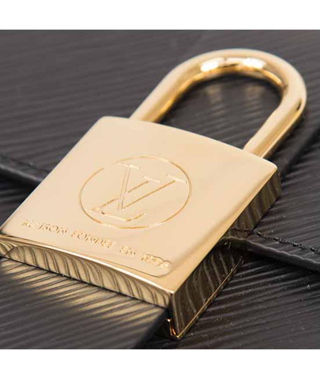 LOUIS VUITTON Серая кожаная сумка через плечо, фото 5