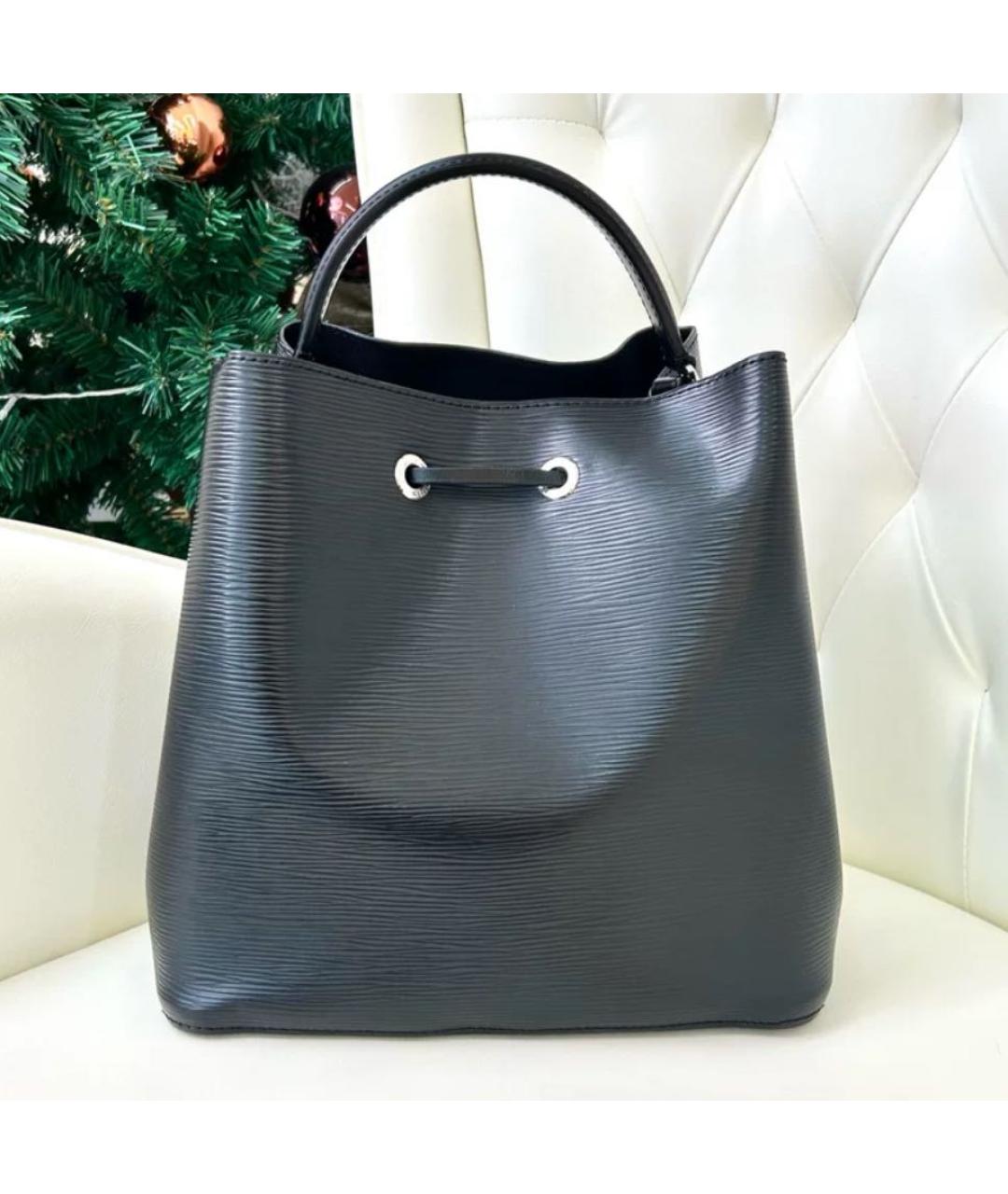LOUIS VUITTON Черная сумка с короткими ручками, фото 3