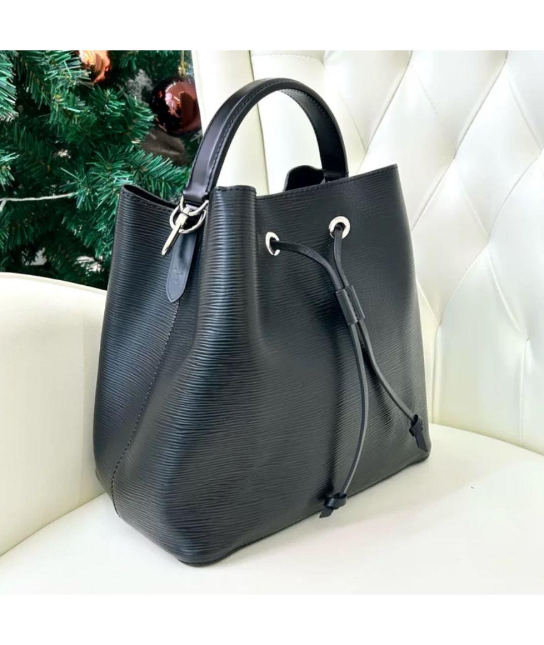 LOUIS VUITTON Черная сумка с короткими ручками, фото 9