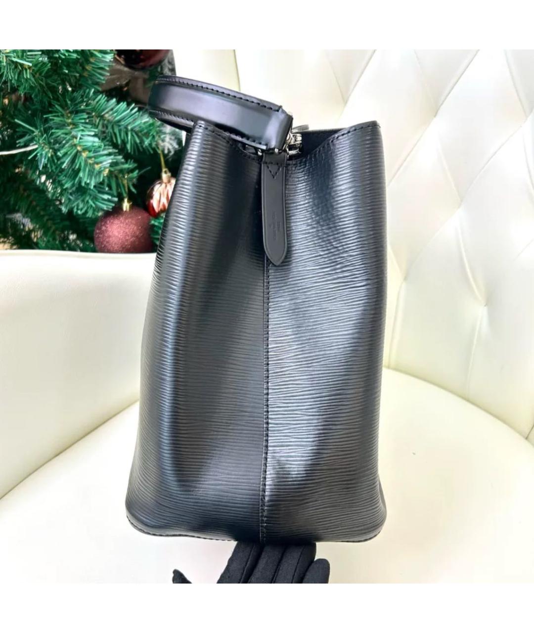 LOUIS VUITTON Черная сумка с короткими ручками, фото 4