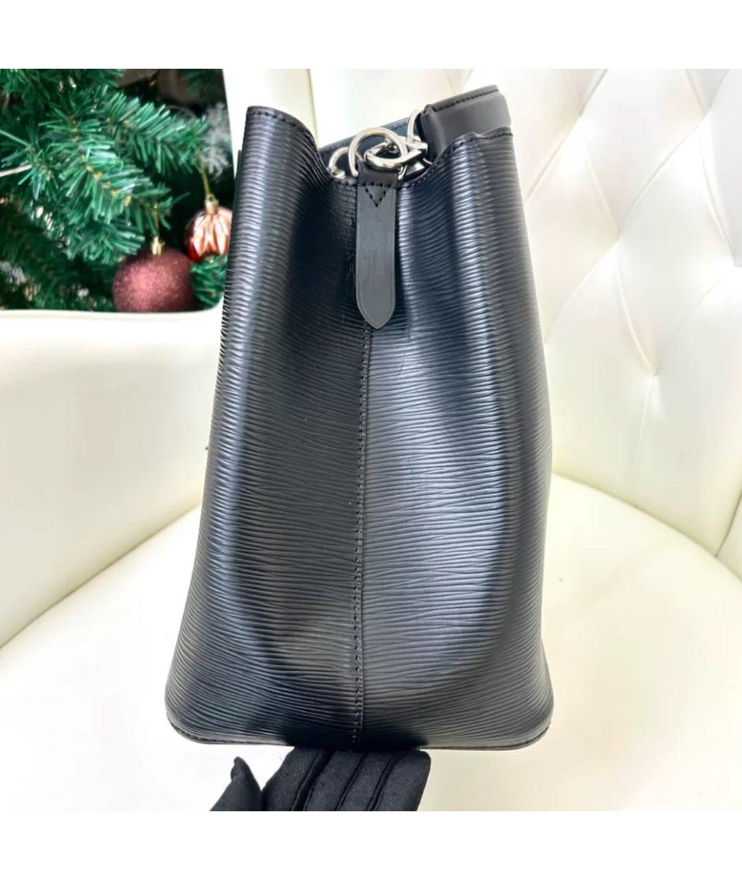 LOUIS VUITTON Черная сумка с короткими ручками, фото 5