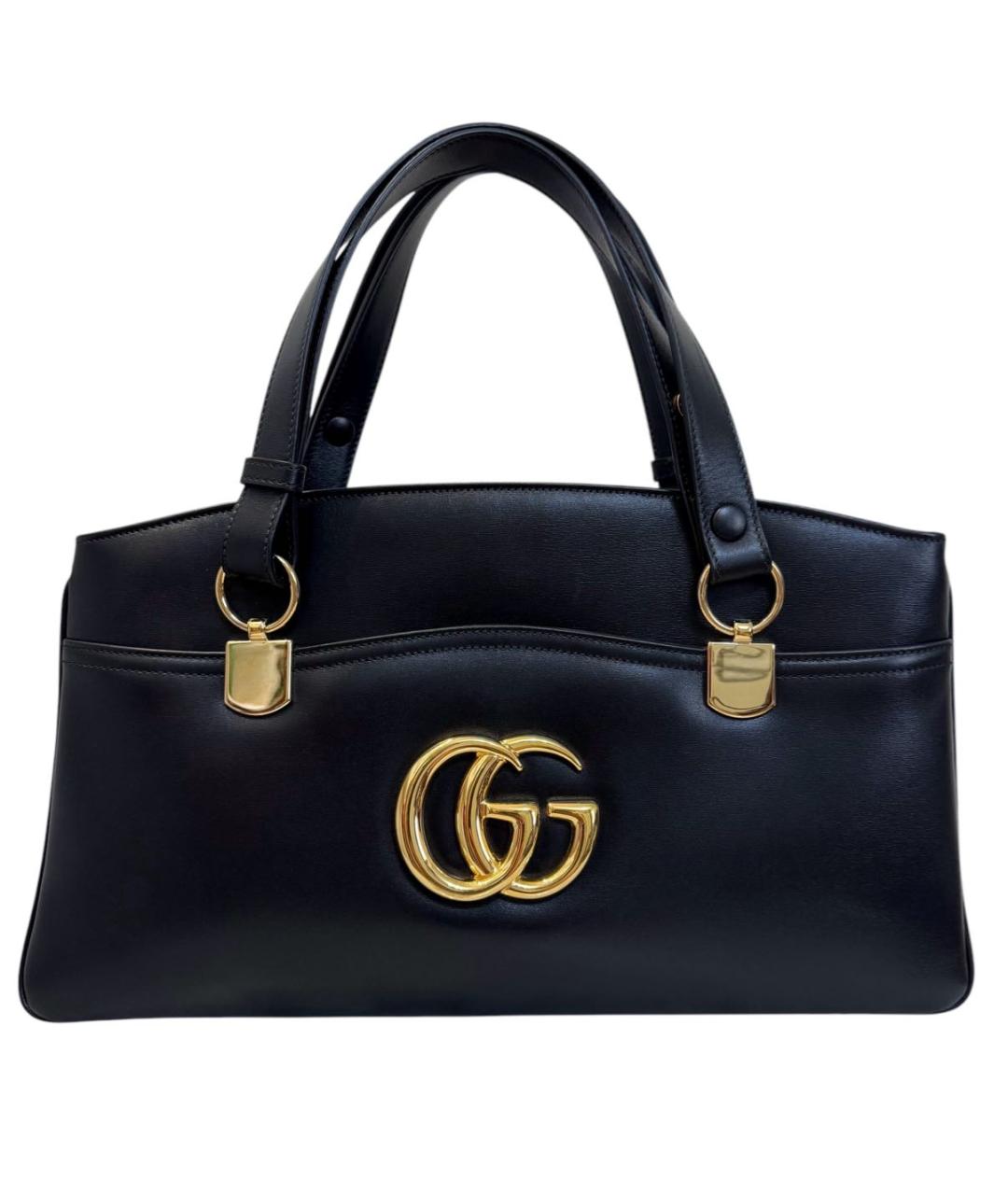 GUCCI Черная кожаная сумка через плечо, фото 1