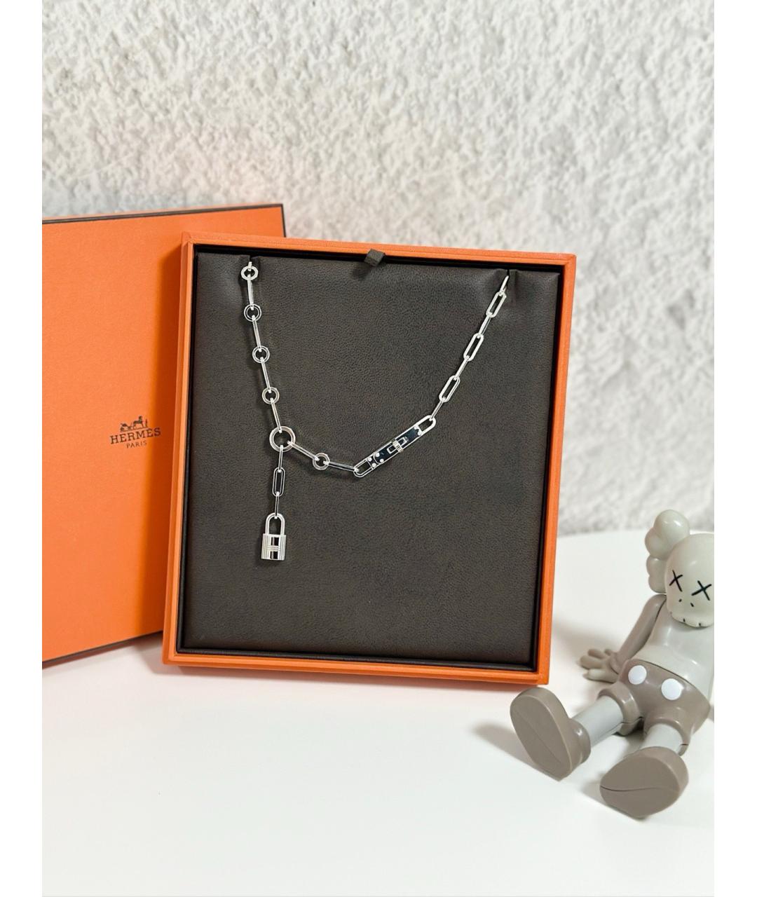 HERMES Серебряное серебряное колье, фото 3