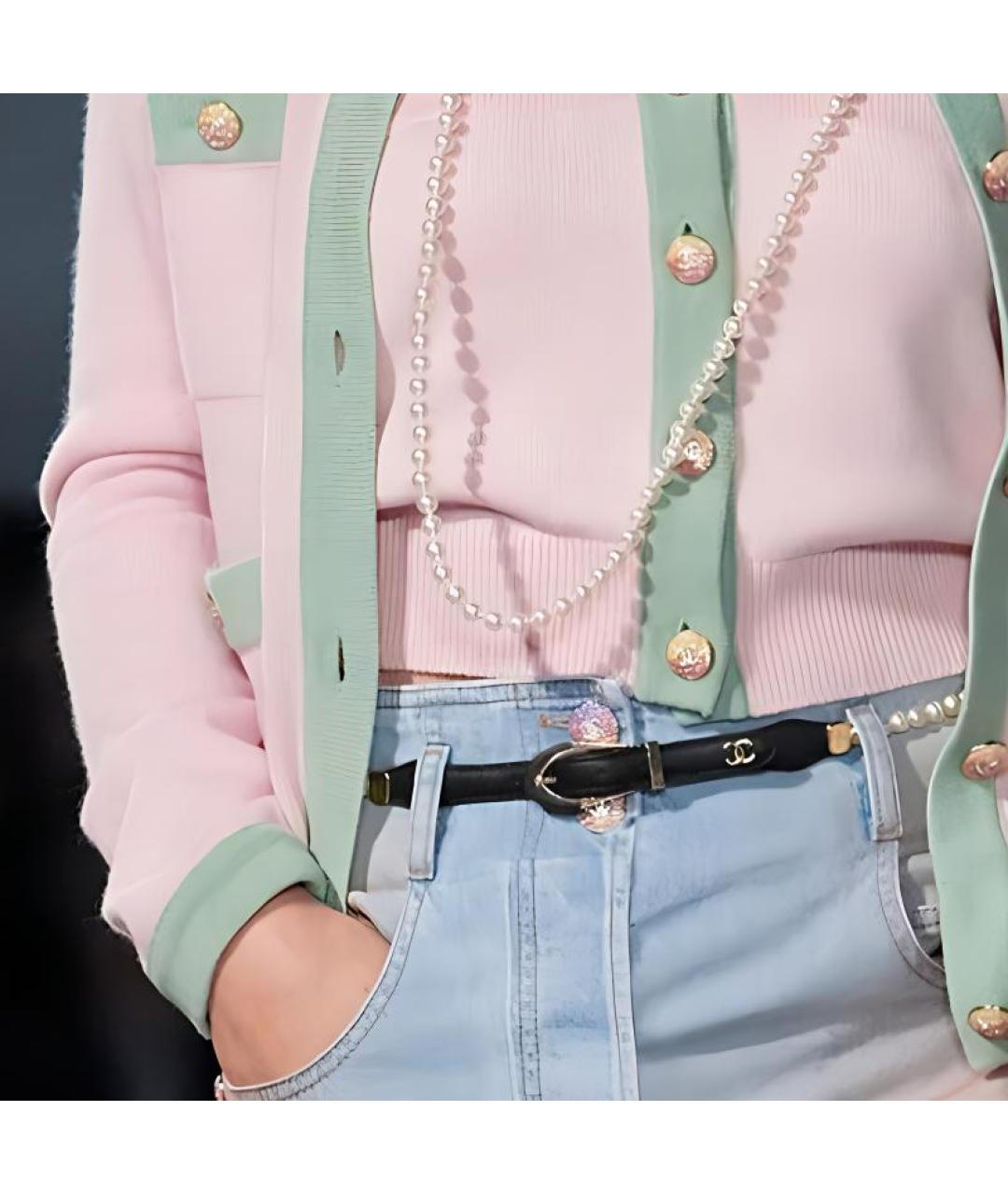 CHANEL Розовый кашемировый джемпер / свитер, фото 4