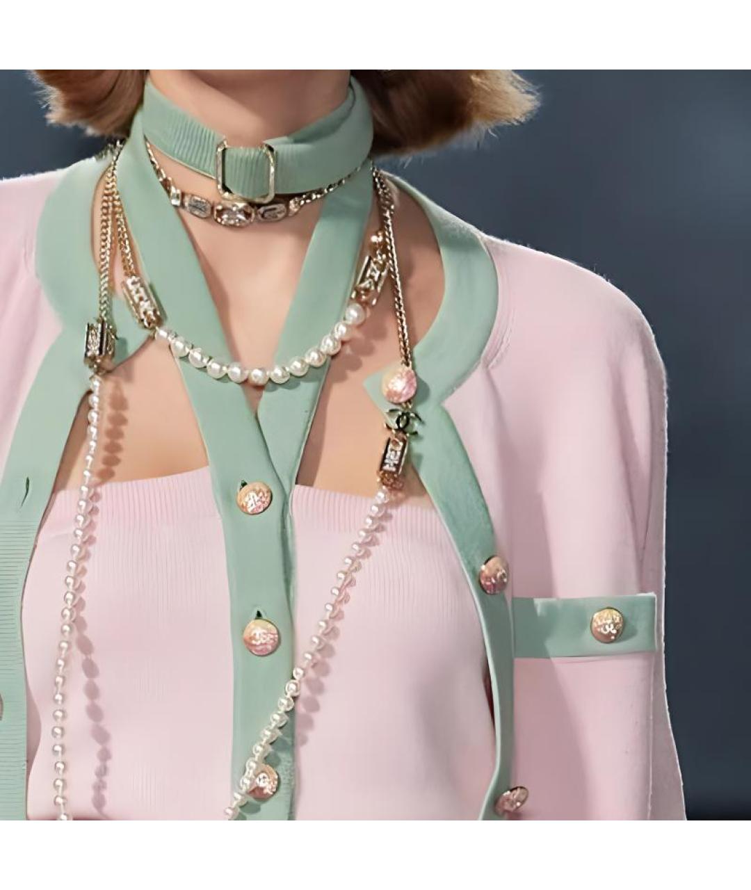 CHANEL Розовый кашемировый джемпер / свитер, фото 3