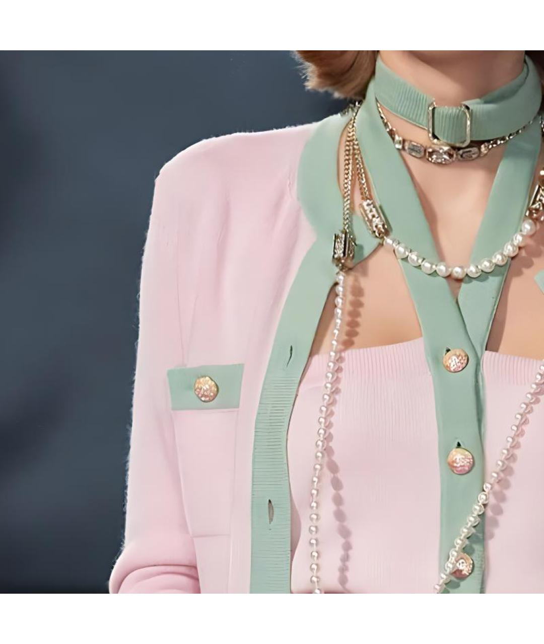 CHANEL Розовый кашемировый джемпер / свитер, фото 6