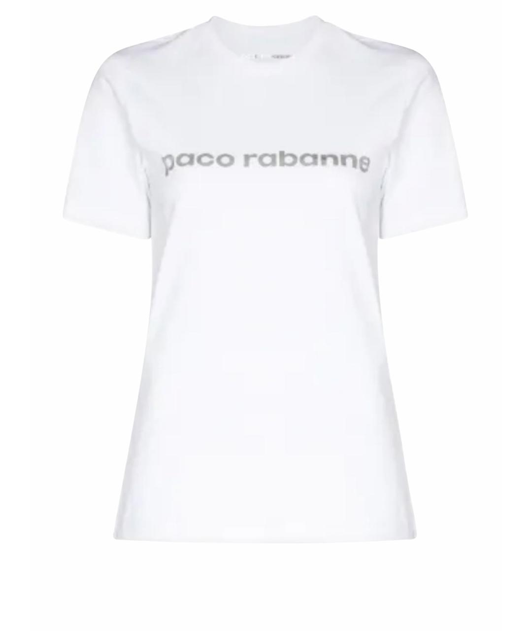 PACO RABANNE Белая хлопковая футболка, фото 1