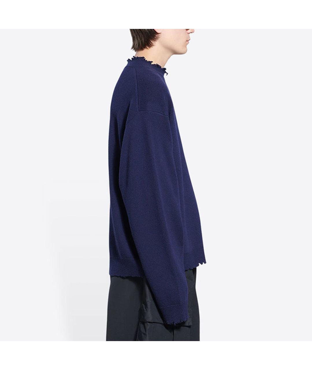 BALENCIAGA Синий джемпер / свитер, фото 5
