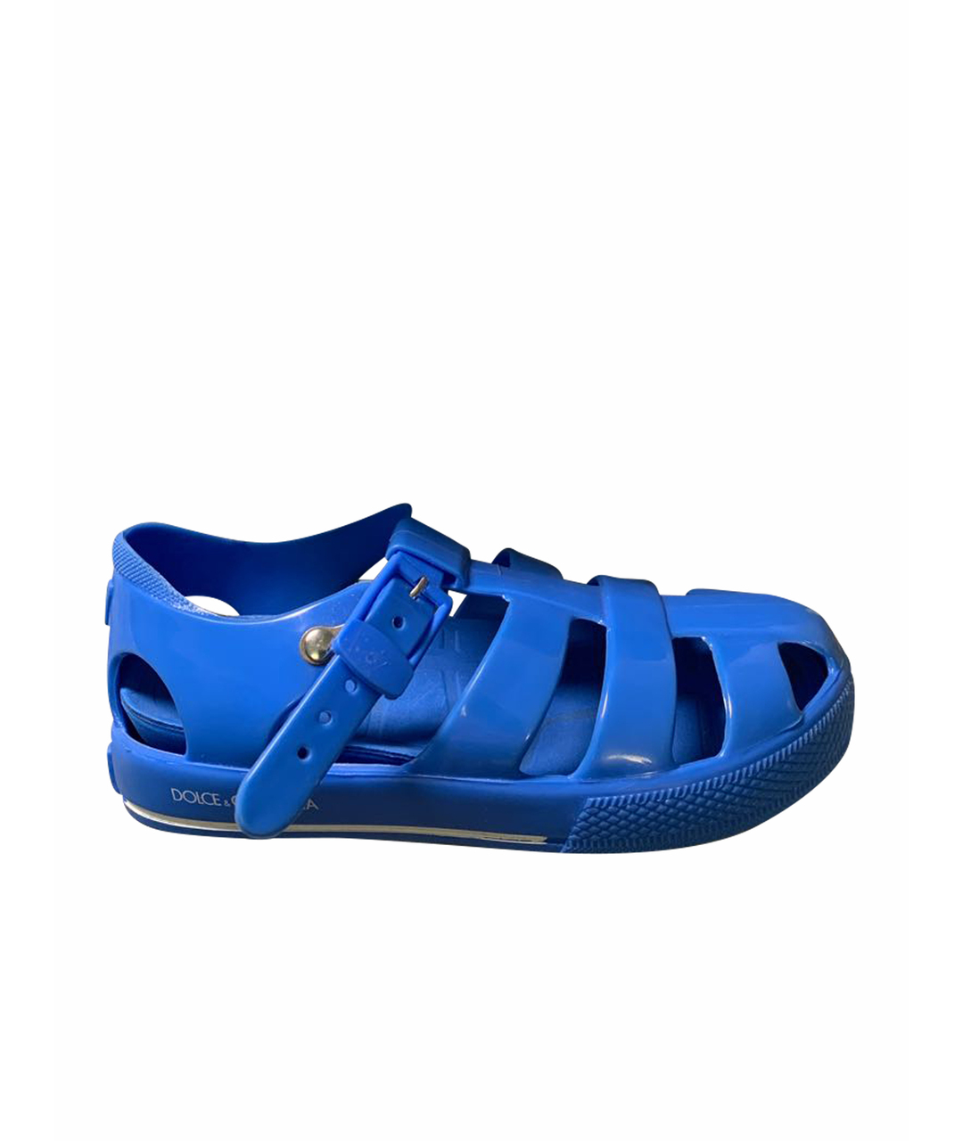 DOLCE&GABBANA Голубые резиновые сандалии и шлепанцы, фото 1