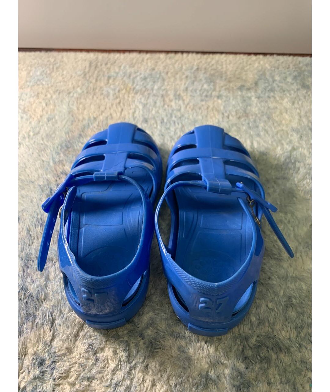 DOLCE&GABBANA Голубые резиновые сандалии и шлепанцы, фото 2