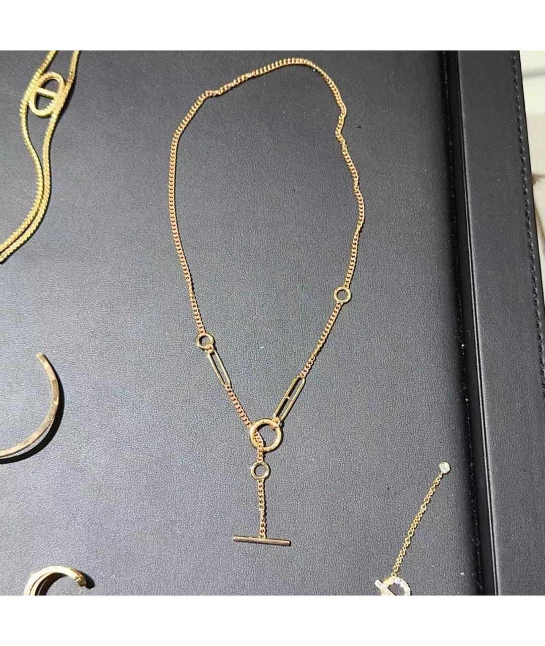 HERMES Золотое колье из розового золота, фото 3