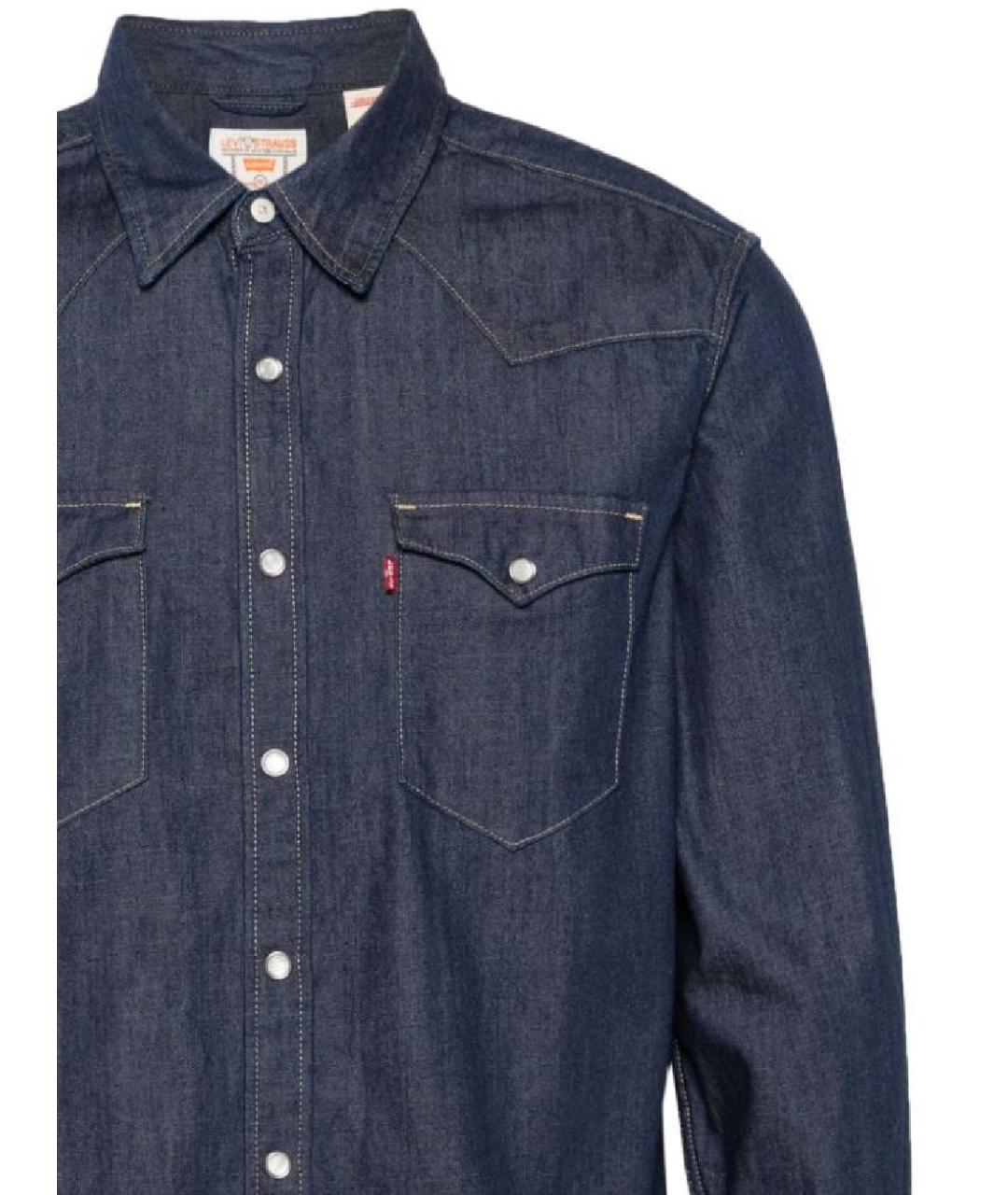 LEVI'S Темно-синяя хлопковая кэжуал рубашка, фото 2
