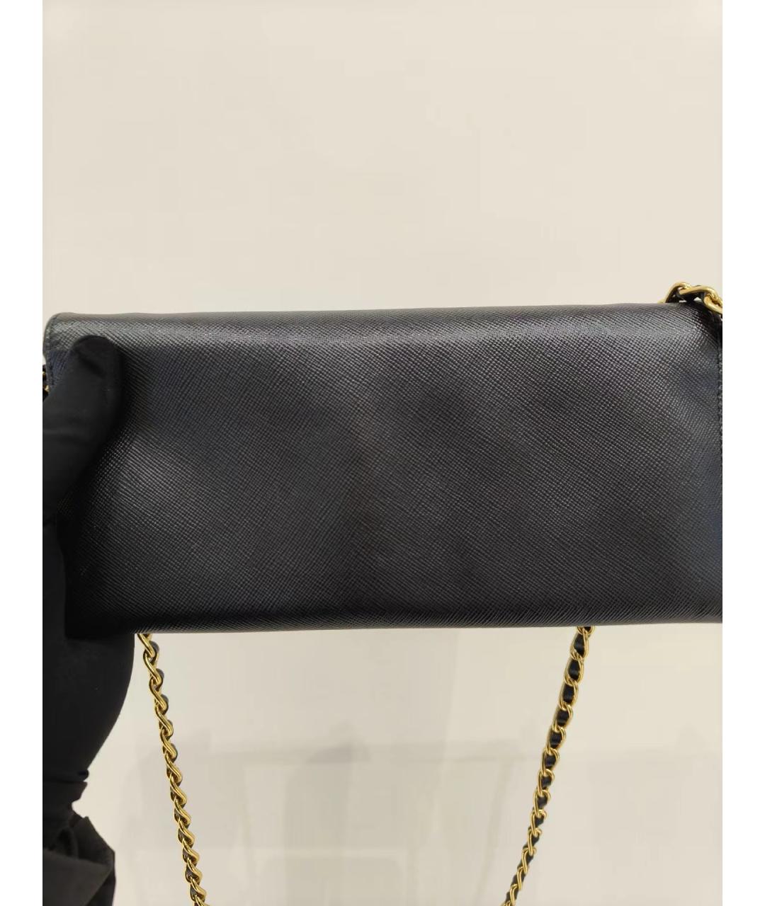 PRADA Черная кожаная сумка через плечо, фото 8