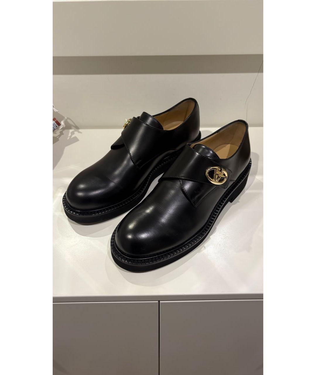 VALENTINO Черные кожаные лоферы, фото 5